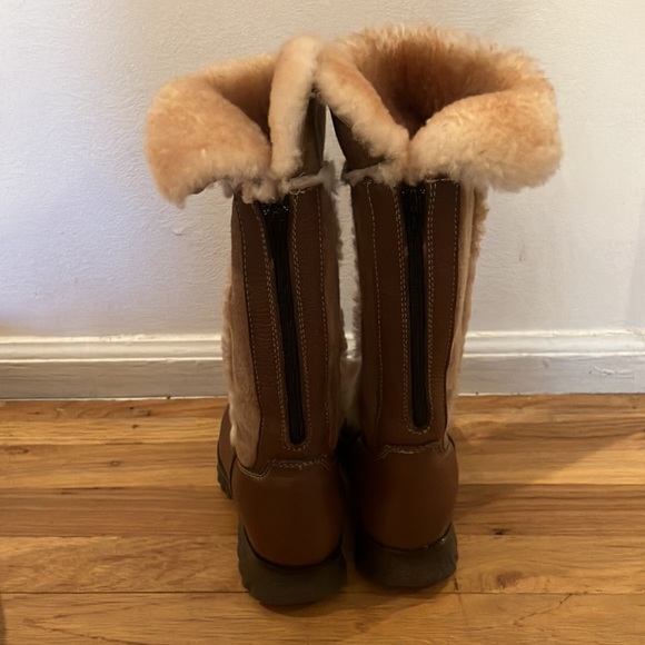 Bastien Dylan Cognac Face Shearling Boota Size 6.5 - Picture 3 of 12